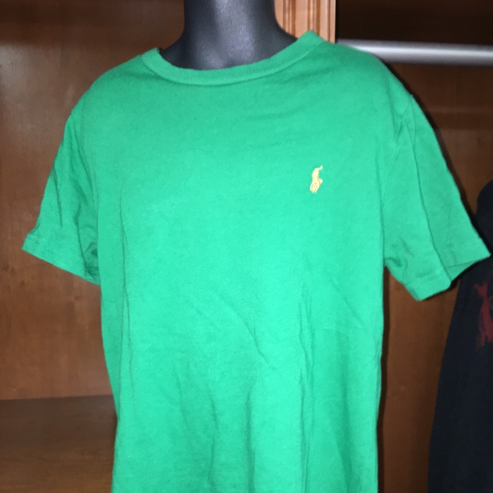 Polo Ralph Lauren Boys T-Shirt, Green Sz 7